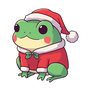 Cute Christmas Frog Santa T-Shirt