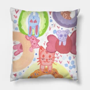 Kawaii Donuts Pillow