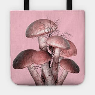 Pink Mushrooms Tote