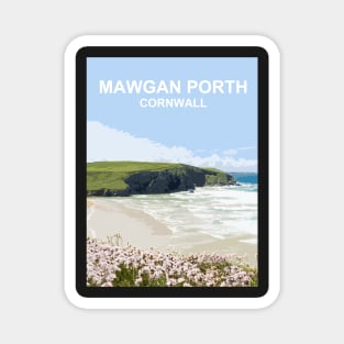 Mawgan Porth, Cornwall. Cornish gift. Kernow landscape Magnet