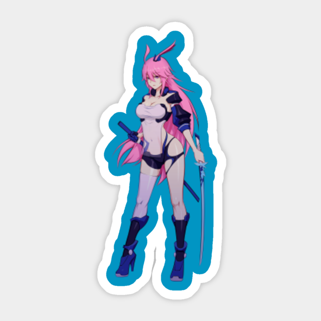 Honkai Impact 3 Yae Sakura Honkai Impact Aufkleber Teepublic De