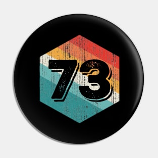 Vintage 1973 Retro Legendary, Birthday Pin