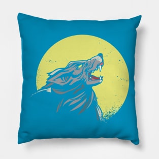 wolf moon Pillow