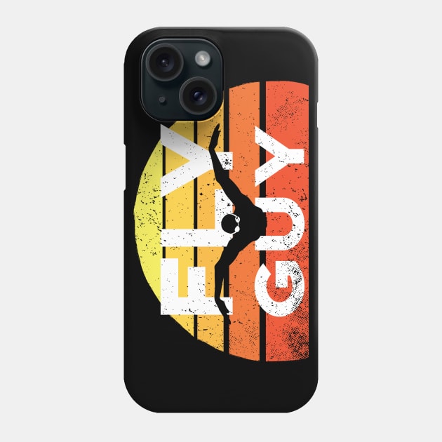 Retro Fly Guy Mens Swimming 1 Phone Case by atomguy
