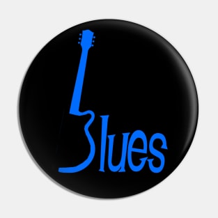 Blues T Shirt Pin