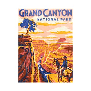 Grand Canyon National Park Us Vintage Hiking Camping Lover T-Shirt