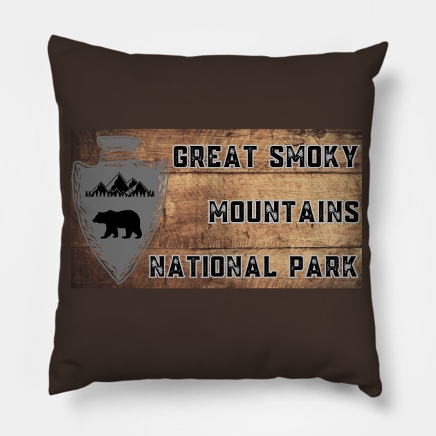 Great Smoky Mountains National Park Pillow by sjames90