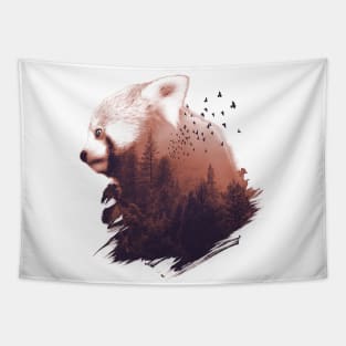 Forest Panda Tapestry