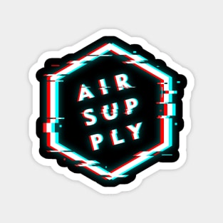 AIR SUPPLY POLYGON GLITCH Magnet