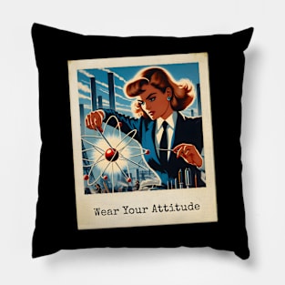 Atomic Girl Power Pillow