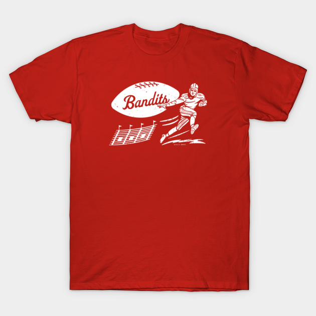 Vintage USFL - Tampa Bay Bandits (White Bandits Wordmark) - Tampa Bay Bandits - T-Shirt