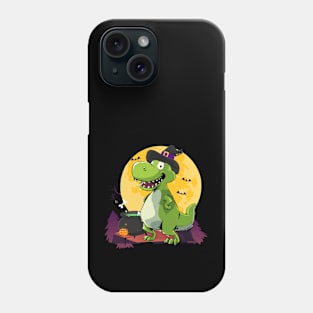 Halloween Dinosaur Witch Phone Case