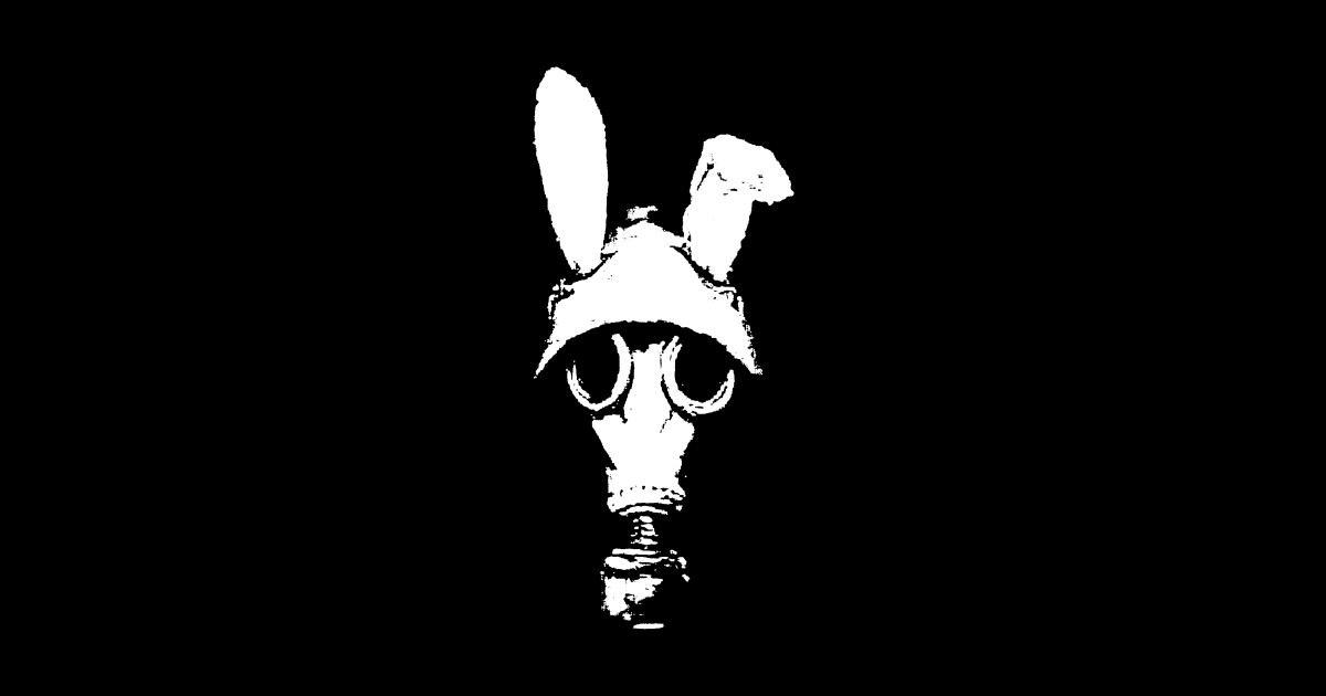 Gas Mask Bunny - Gas Mask Bunny - Sticker | TeePublic