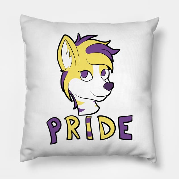 Intersex Pride - Furry Mascot Pillow by Aleina928