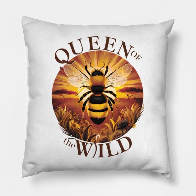 The Queen of the Wild Logo Pillow by coollooks