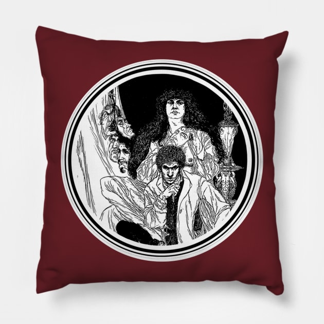 Allegory and Self Pillow by Coffee Black Victory 