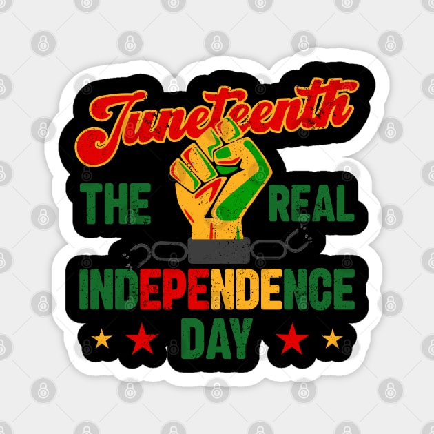 Juneteenth, The real Independence Day, Black History, Freedom Magnet by UrbanLifeApparel