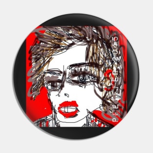 Punk Rock Girl Pin