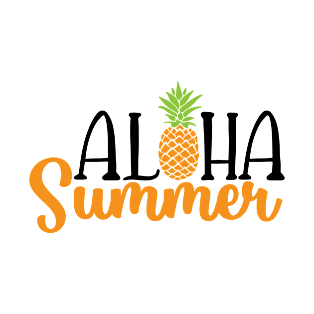 Pineapple Aloha Summer by Alvd Design
