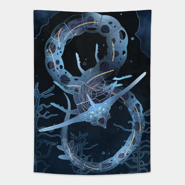 Ghost Leviathan Tapestry by Ilona's Store