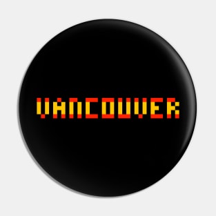 Pixel Hockey City Vancouver 1989 Retro Pin