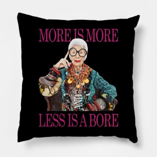 Iris Apfel Fashionista Woman Pillow