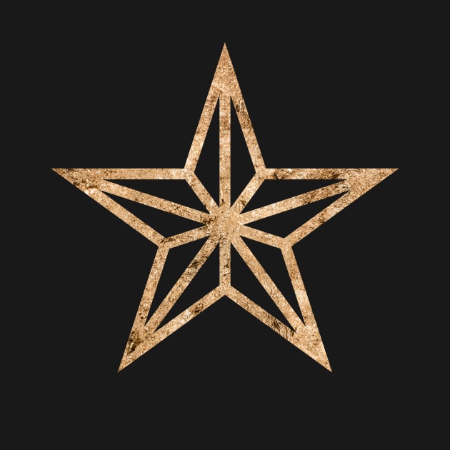 Gold Geometric Glyph Mandala Sigil Rune Sign Seal  -  218 by Holy Rock Design