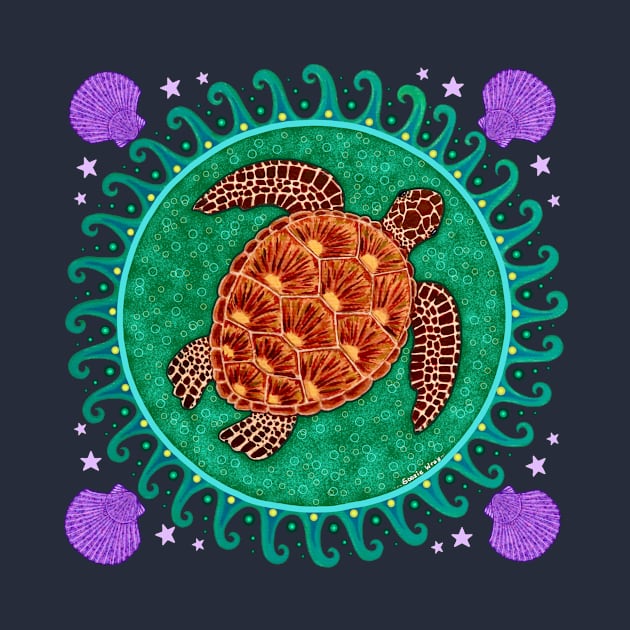 Sea Turtle Mandala by SoozieWray