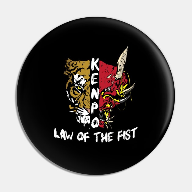 American Kenpo Karate Law Of The Fist Pin by MasterKlaw