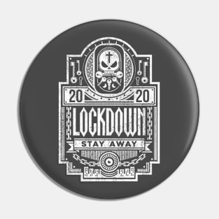 'Lockdown' Skull, Lock and Key Pin