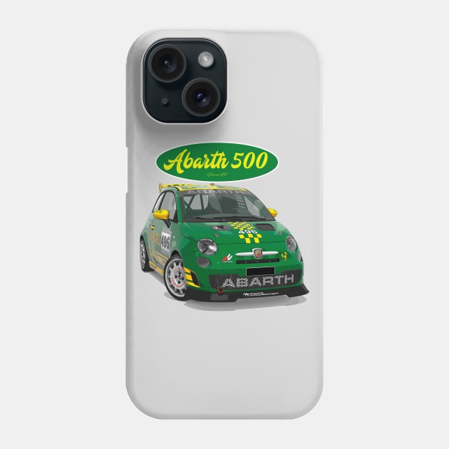 ABARTH 500 496 Phone Case by PjesusArt