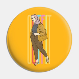 Yellow Oufit Pin