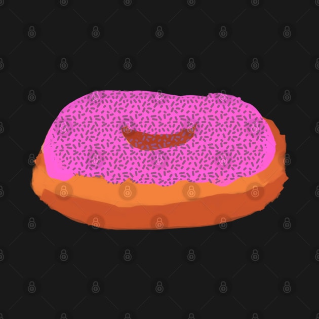 Pink Donut with Sprinkles by Usagicollection