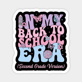 In My Back To School Era Fourth 2nd Grade Gift For Boys Girls Kids Magnet