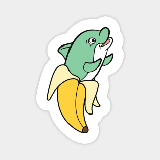 Dolphin Banana Magnet