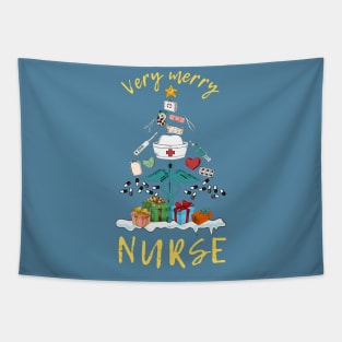 Very Merry Nurse Tapestry