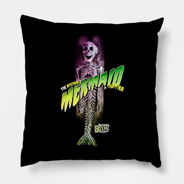 The Mysterious MERMAID of Tika-Tika! Pillow by StudioSiskart 