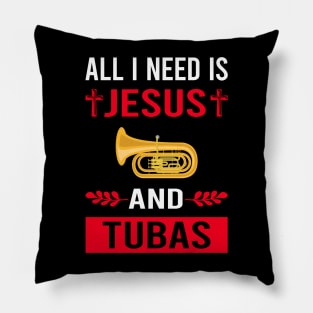 I Need Jesus And Tuba Pillow