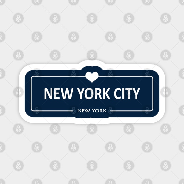 I Love New York Magnet by ShopBuzz