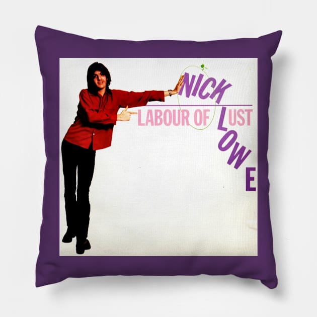 Labour of Lust 1979 Power Pop Throwback Pillow by AlternativeRewind