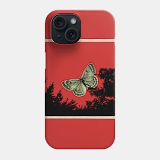 Butterfly Window Frame, Art Image Butterfly Phone Case