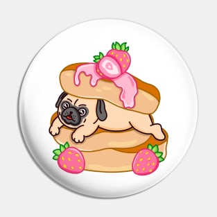 Pug Loves Pancakes Pin