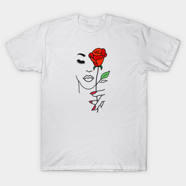 Discover Woman Rose - Rose Woman - T-Shirt