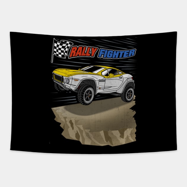 Rally Fighter 4x4 Off Road Crossover Tapestry by Guyvit