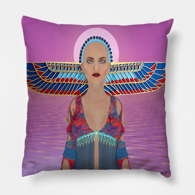 Egyptian Goddess Pillow by icarusismartdesigns