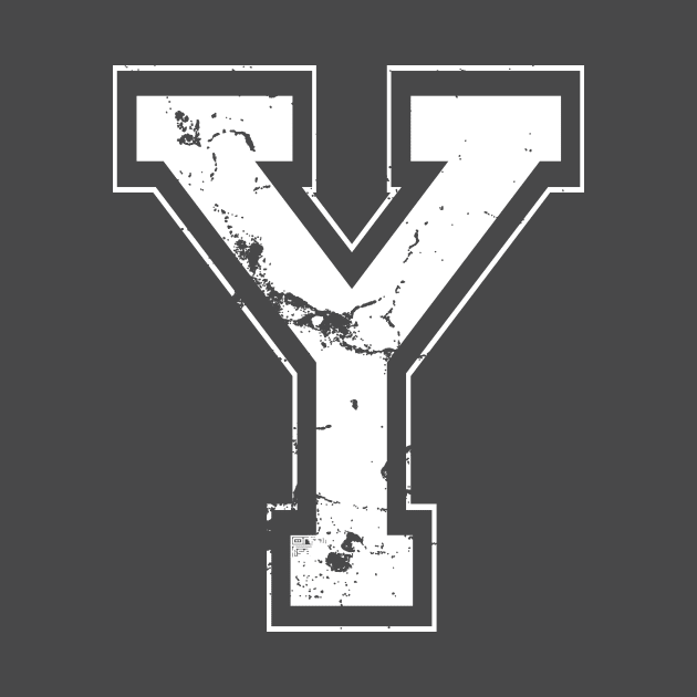 Initial Letter Y White Jersey Sports Athletic Player by porcodiseno