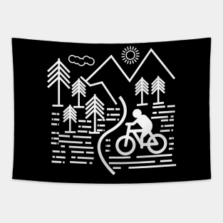 Cycling in the village Tapestry