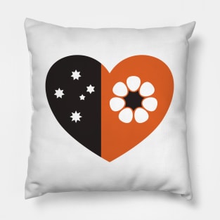 NT Flag, Heart Shape Pillow