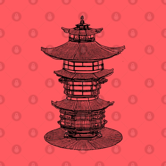 Japanese lamp - traditional temple lantern by Ravenglow