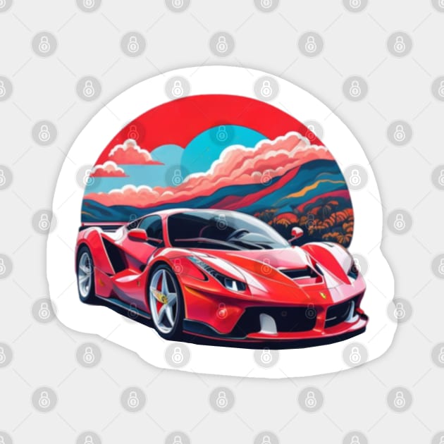 Ferrari la Ferrari with some of imagination Magnet by Auto-apparel